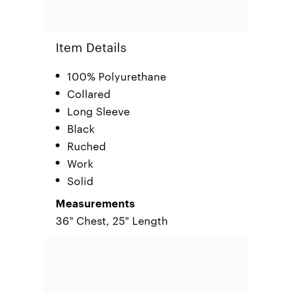 ZARA Black Faux Leather Puff Sleeve Shacket – Size Small | Statement Jacket - Picture 5 of 5